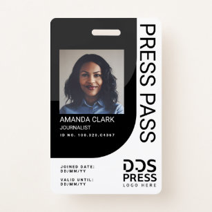 News Reporter Id Card